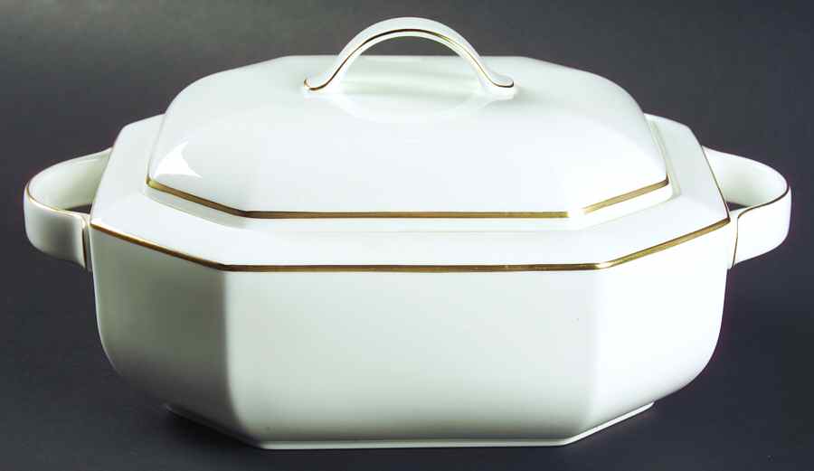 Black Pearl Octagonal Covered Vegetable by Villeroy & Boch-1