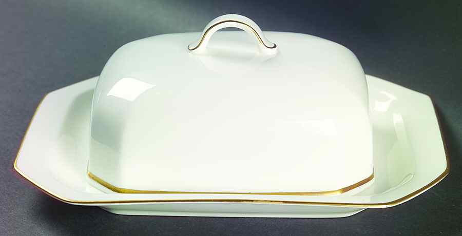 Black Pearl Square Covered Butter by Villeroy & Boch-1
