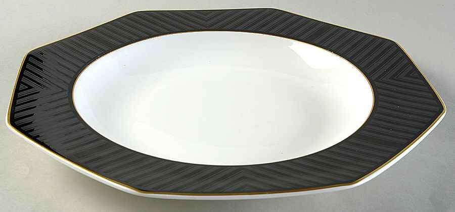 Black Pearl Deep Round Platter by Villeroy & Boch-1
