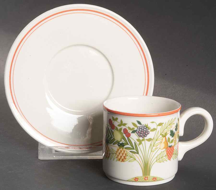 Bon Appetit Flat Demitasse Cup & Saucer Set by Villeroy & Boch-1