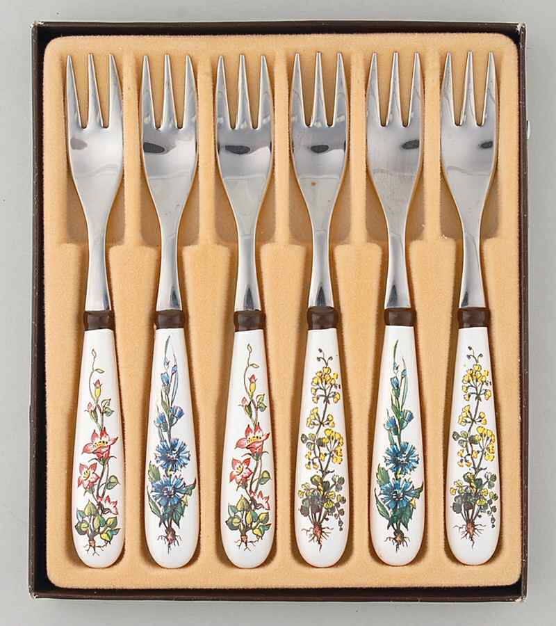 Botanica Dessert Fork - Set of 6 with 3 Motifs by Villeroy & Boch-1