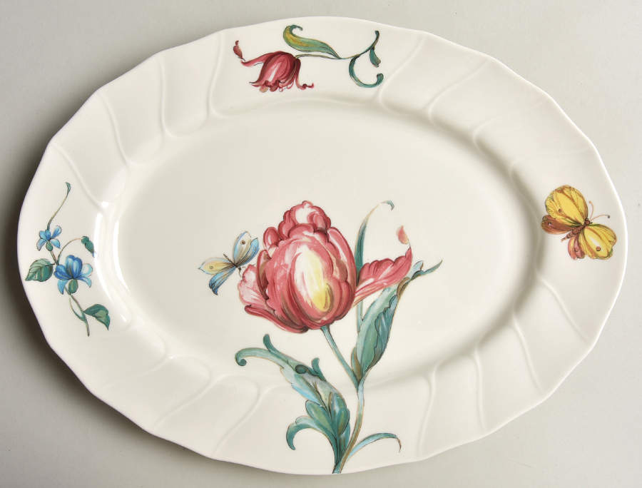 Bouquet 11" Oval Serving Platter by Villeroy & Boch-1