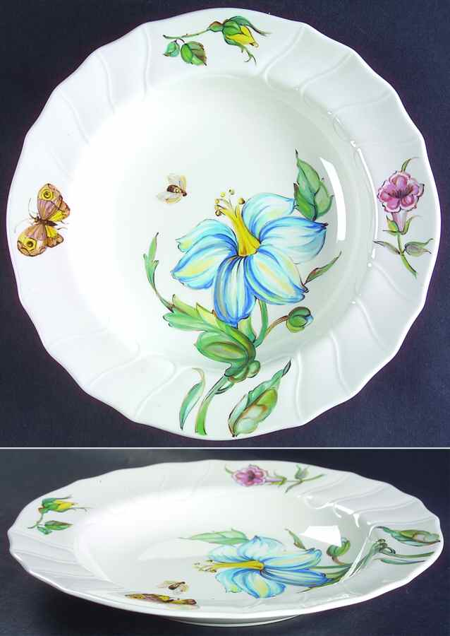 Bouquet Large Rim Soup Bowl by Villeroy & Boch-1