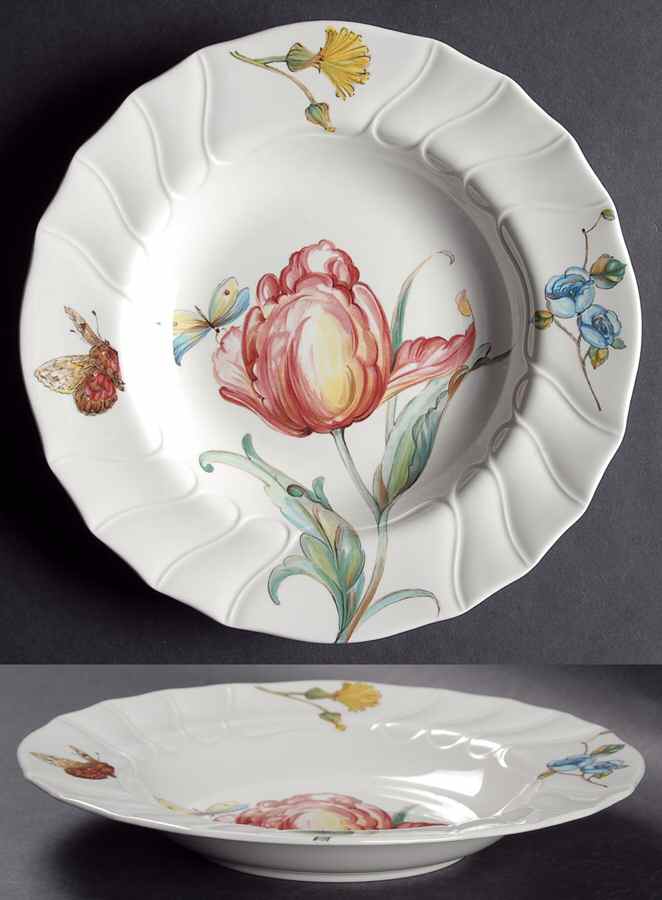 Bouquet Rim Soup Bowl by Villeroy & Boch-1