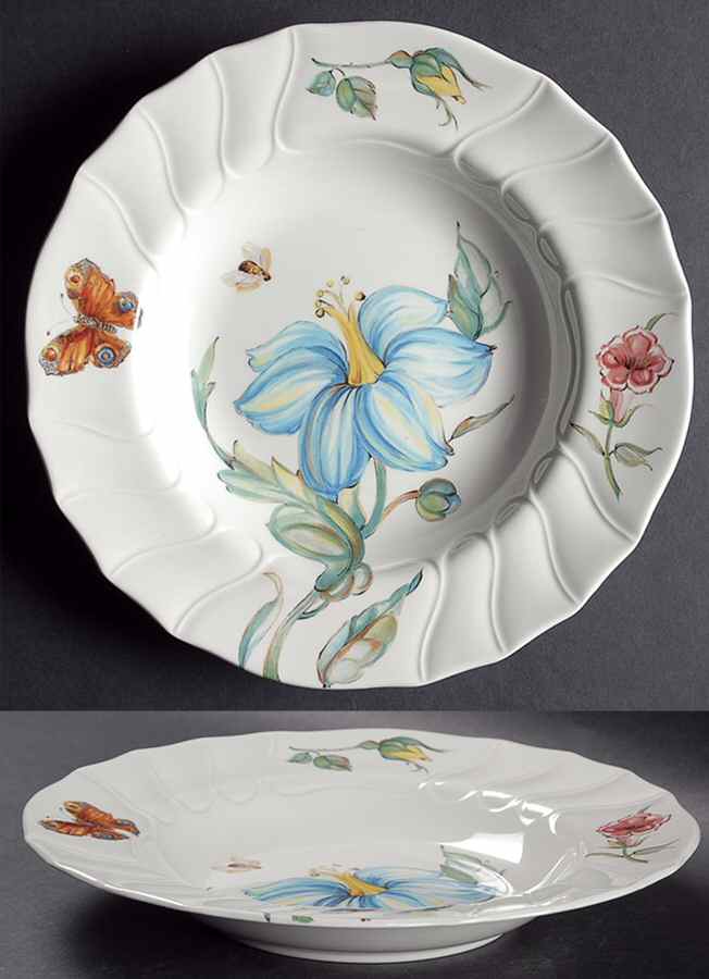 Bouquet Rim Soup Bowl by Villeroy & Boch-1
