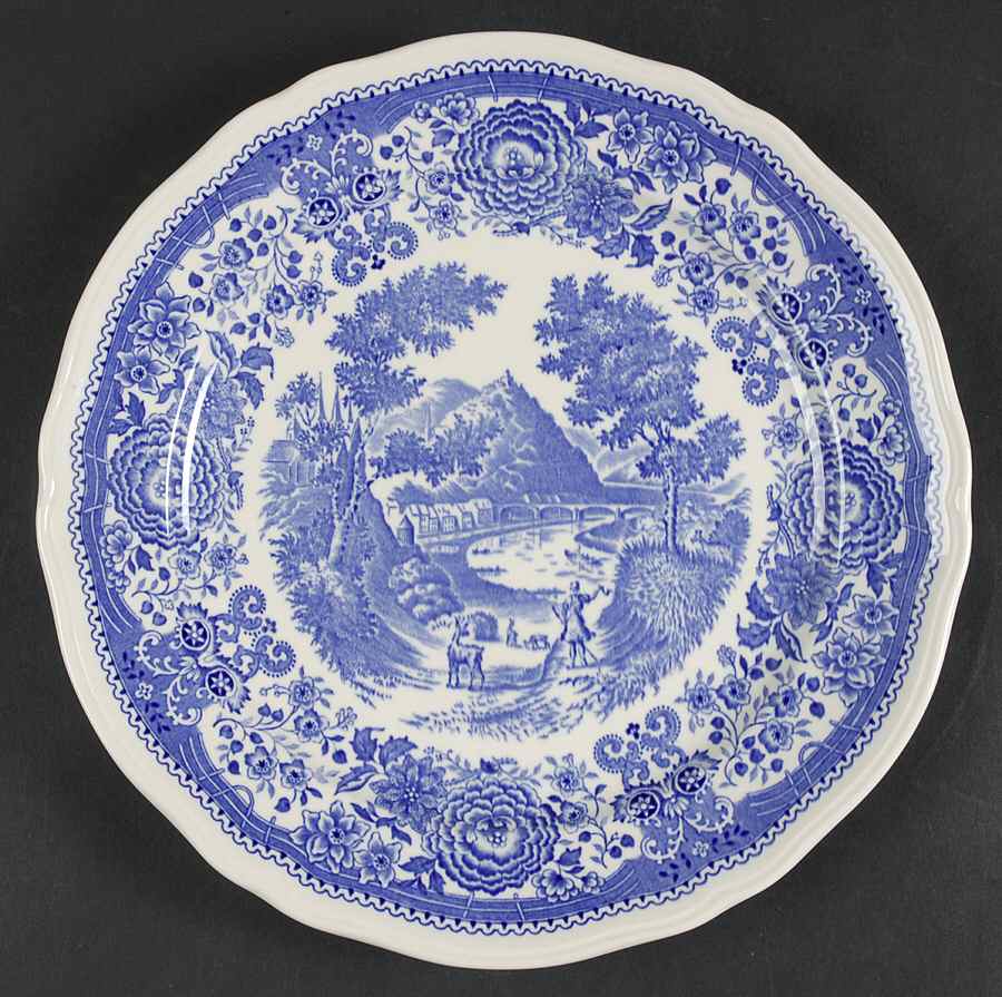 Burgenland Blue (Brown Backstamp) Dinner Plate by Villeroy & Boch-1