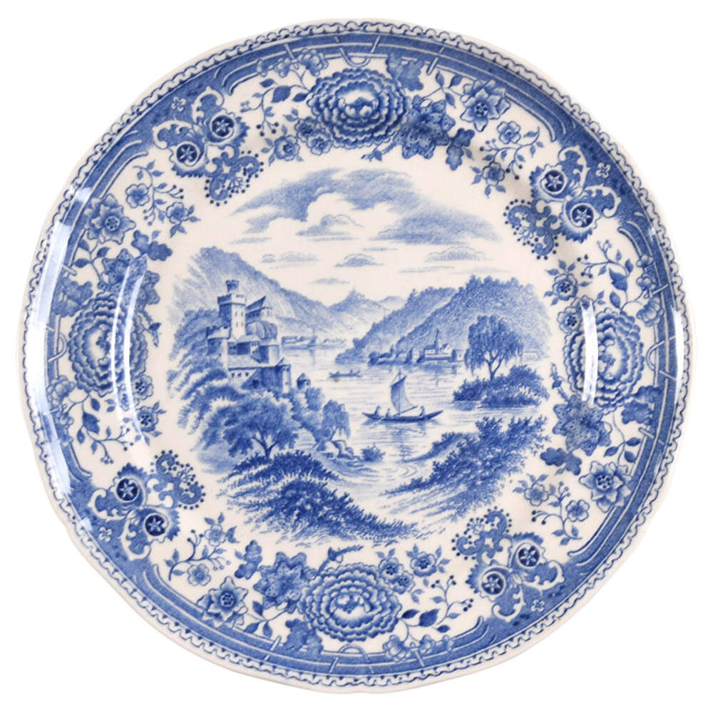 Burgenland Blue (Green Blue, Black Backstamp) Bread & Butter Plate by Villeroy & Boch-1