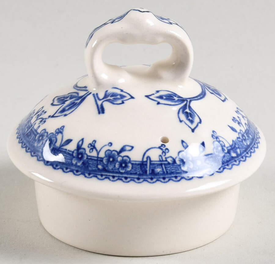 Burgenland Blue (Green Blue, Black Backstamp) Lid for Small Teapot by Villeroy & Boch-1