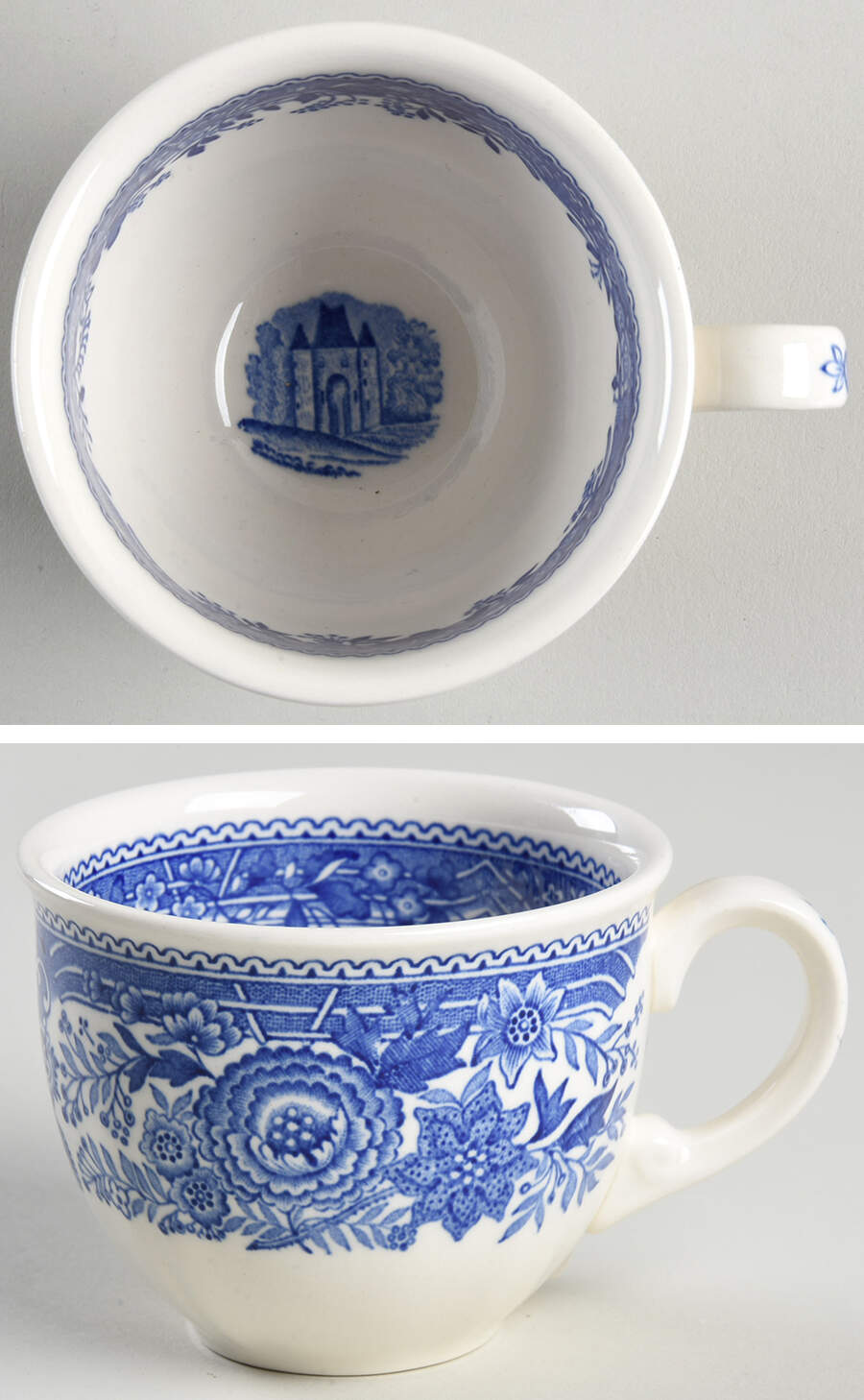 Burgenland Blue (Green Blue, Black Backstamp) Flat Demitasse Cup by Villeroy & Boch-1