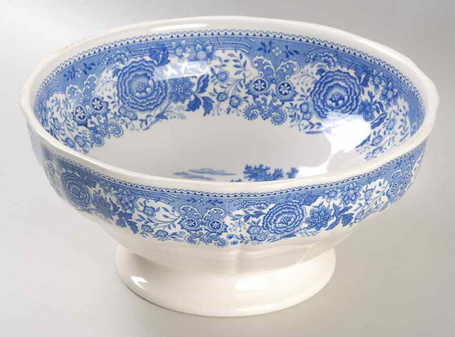 Burgenland Blue (Green Blue, Black Backstamp) 9" Round Vegetable Bowl by Villeroy & Boch-1