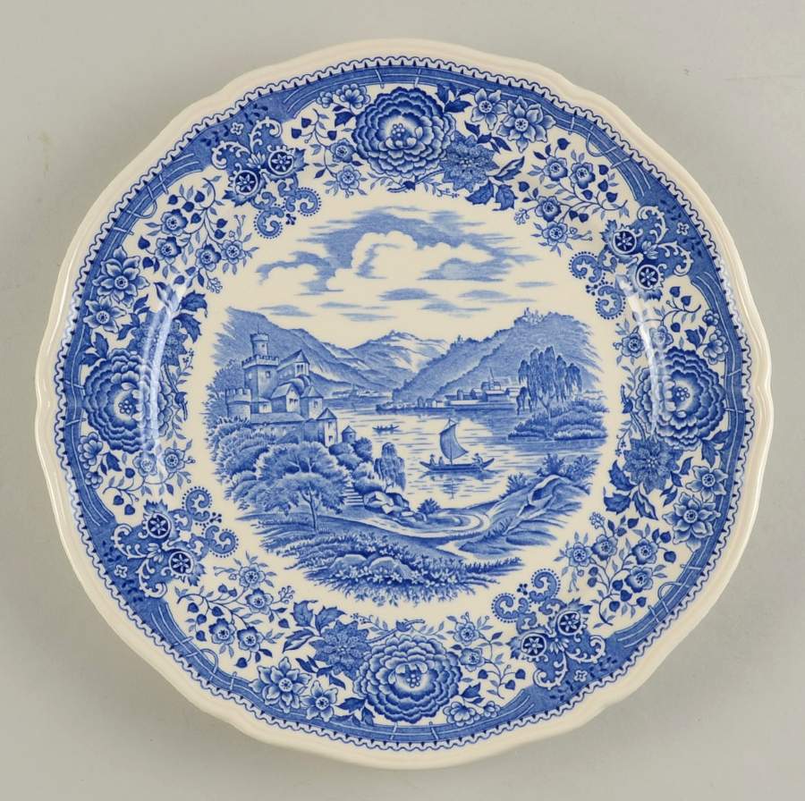 Burgenland Blue (Green Blue, Black Backstamp) Dinner Plate by Villeroy & Boch-1