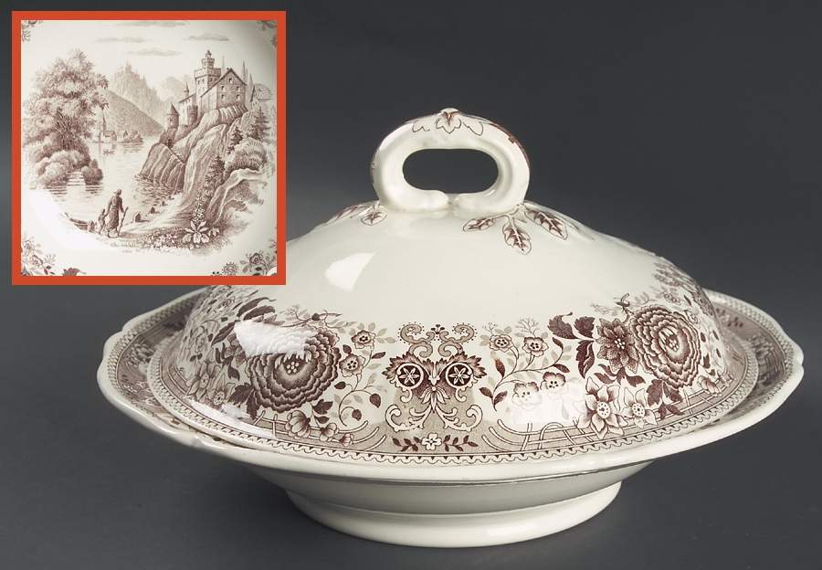 Burgenland Brown Round Covered Vegetable by Villeroy & Boch-1