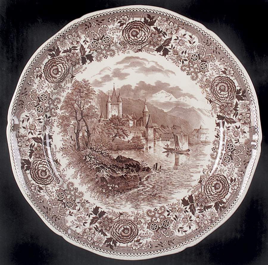 Burgenland Brown 12" Chop Plate (Round Platter) by Villeroy & Boch-1