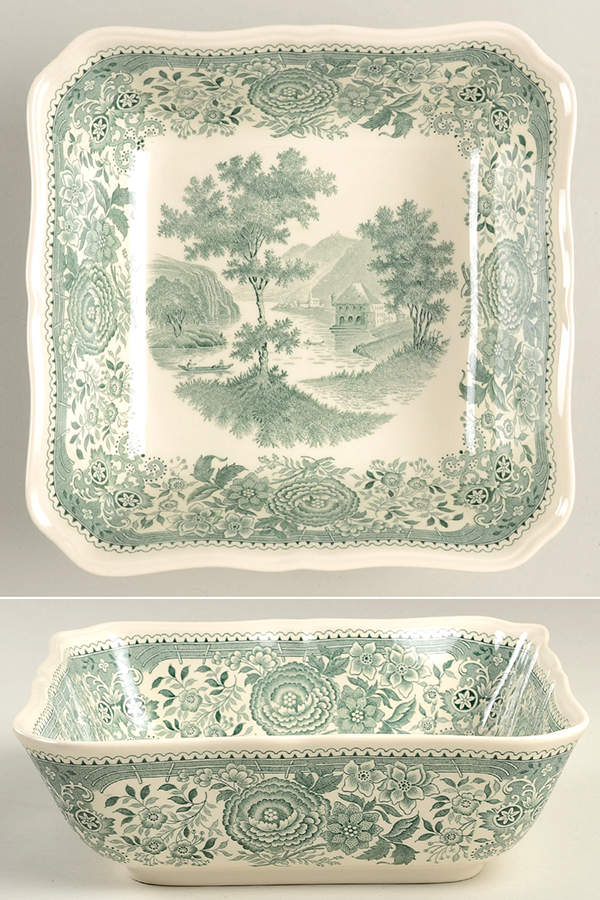 Burgenland Green 7" Square Vegetable Bowl by Villeroy & Boch-1