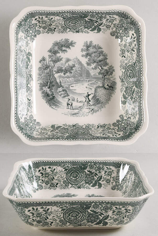 Burgenland Green 8" Square Vegetable Bowl by Villeroy & Boch-1
