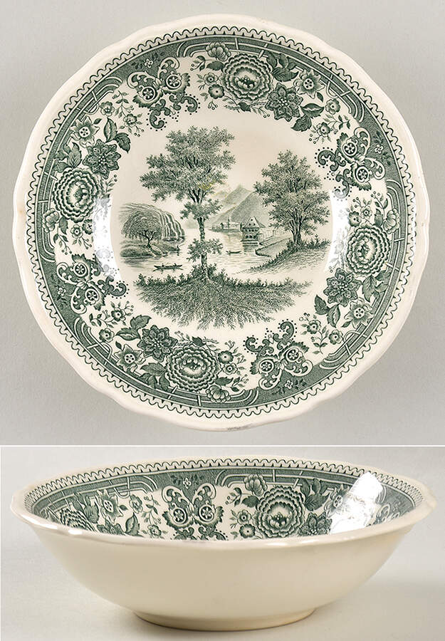 Burgenland Green Coupe Cereal Bowl by Villeroy & Boch-1