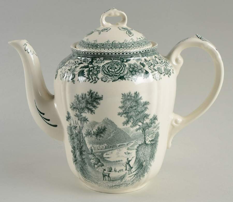 Burgenland Green Coffee Pot & Lid by Villeroy & Boch-1