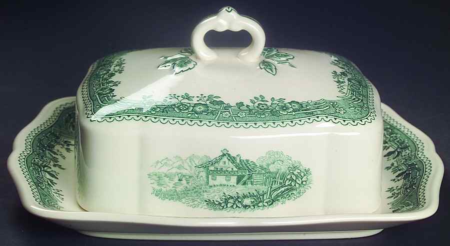 Burgenland Green Rectangular Covered Butter by Villeroy & Boch-1