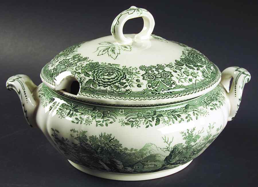Burgenland Green Tureen &  Lid by Villeroy & Boch-1