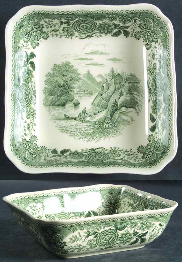 Burgenland Green 6" Square Vegetable Bowl by Villeroy & Boch-1