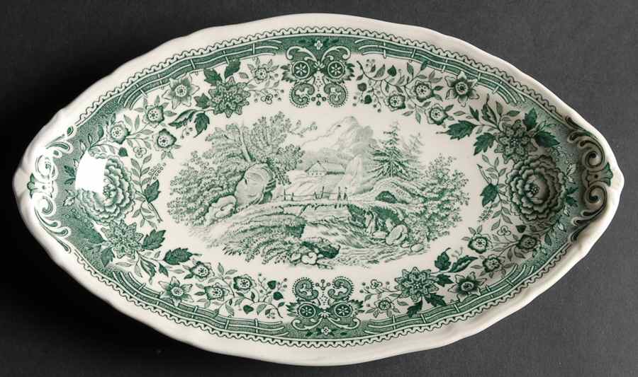 Burgenland Green Pickle Dish by Villeroy & Boch-1