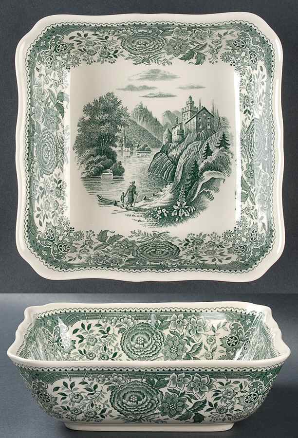 Burgenland Green 7" Square Vegetable Bowl by Villeroy & Boch-1
