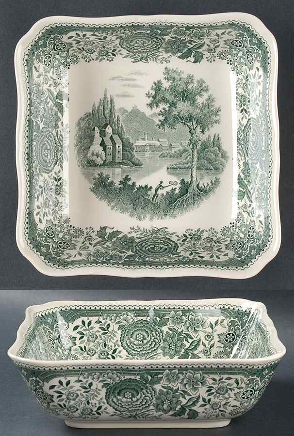 Burgenland Green 7" Square Vegetable Bowl by Villeroy & Boch-1