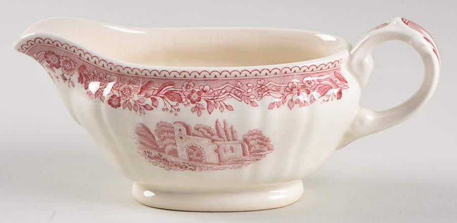 Burgenland Maroon Individual Gravy Boat No Underplate by Villeroy & Boch-1