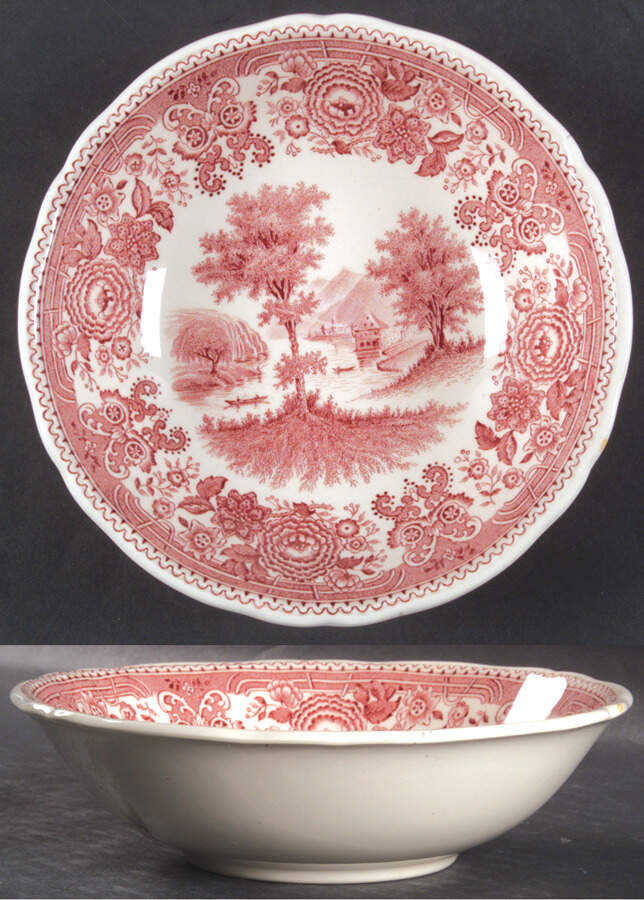Burgenland Maroon Coupe Cereal Bowl by Villeroy & Boch-1