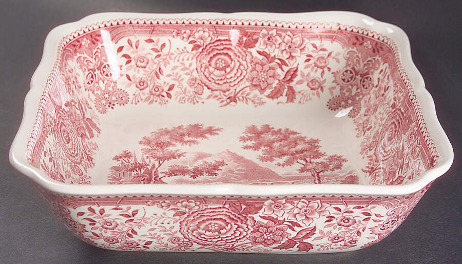 Burgenland Maroon 8" Square Vegetable Bowl by Villeroy & Boch-1