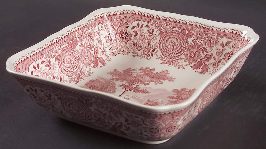 Burgenland Maroon 7" Square Vegetable Bowl by Villeroy & Boch-1