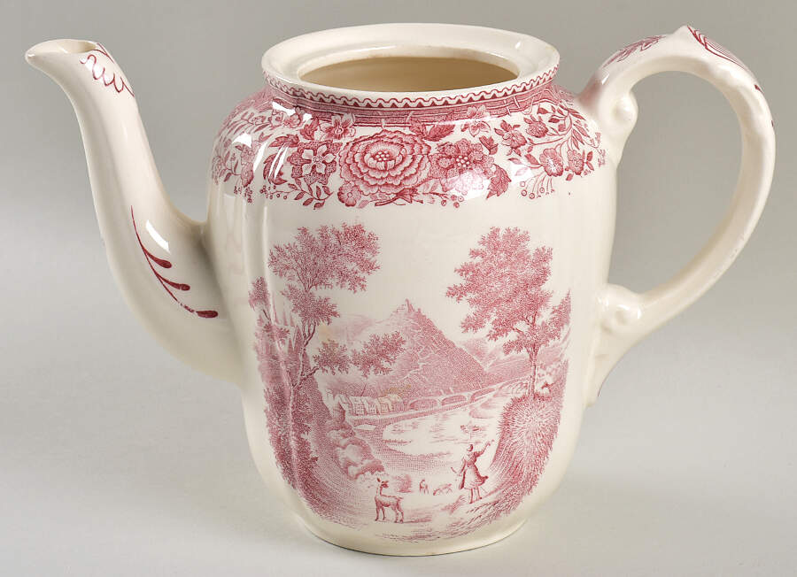 Burgenland Maroon Small Coffee Pot No Lid by Villeroy & Boch-1