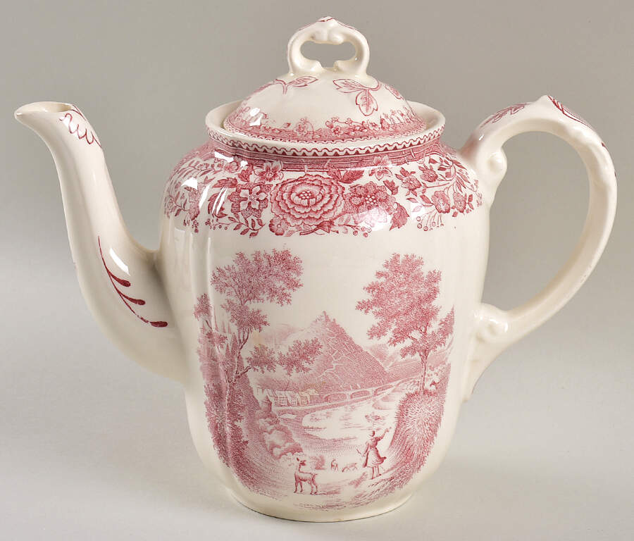 Burgenland Maroon Small Coffee Pot & Lid by Villeroy & Boch-1