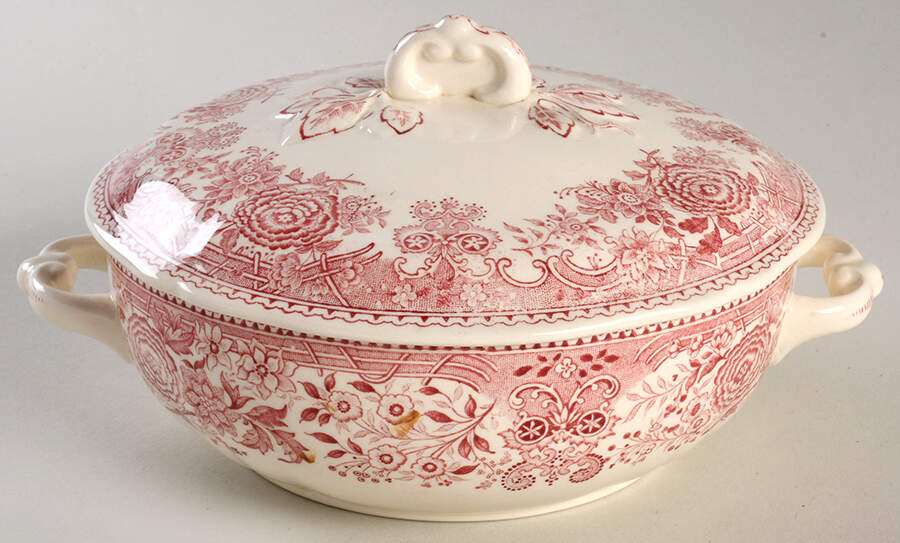 Burgenland Maroon Mini Round Covered Vegetable by Villeroy & Boch-1