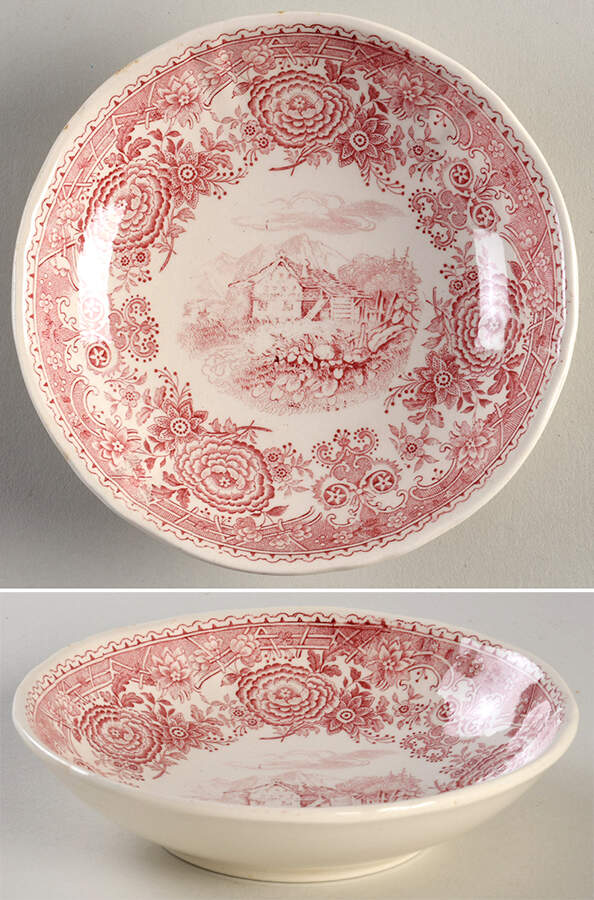 Burgenland Maroon Fruit/Dessert (Sauce) Bowl by Villeroy & Boch-1