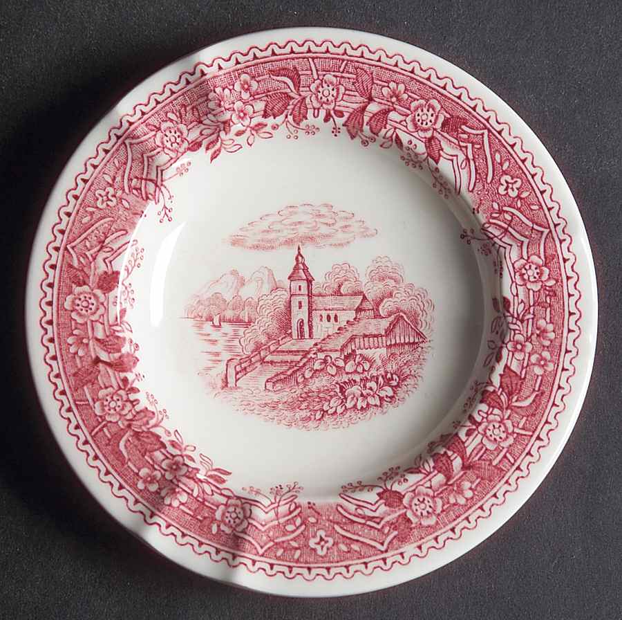 Burgenland Maroon Small Ashtray by Villeroy & Boch-1