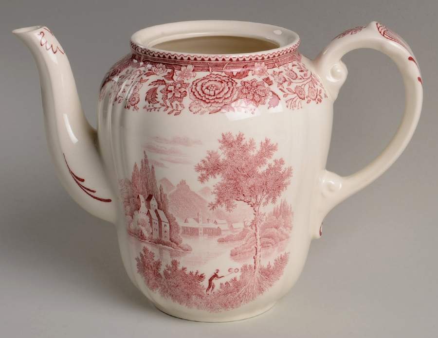 Burgenland Maroon Coffee Pot No Lid by Villeroy & Boch-1