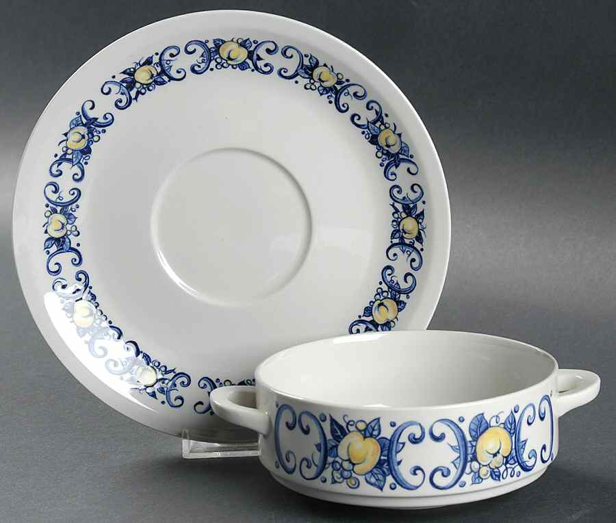 Cadiz Flat Cream Soup Bowl & Saucer Set by Villeroy & Boch-1