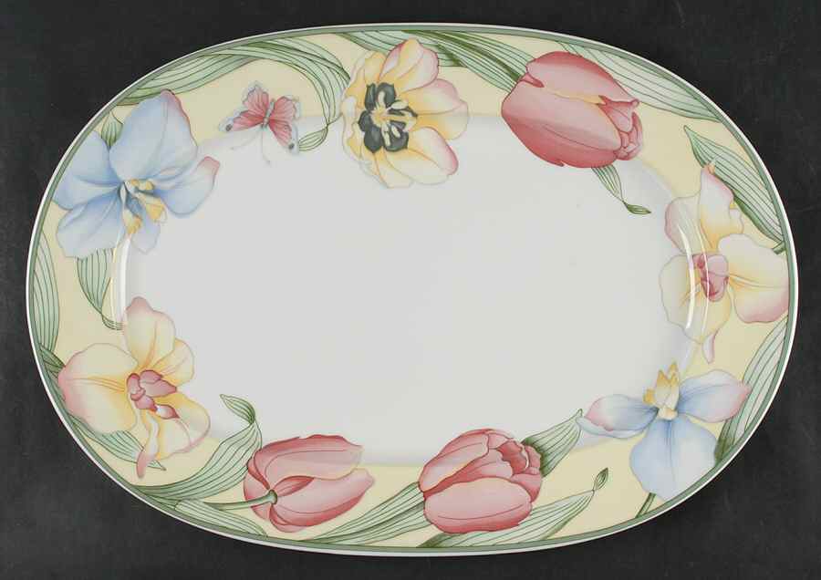Canari 16" Oval Serving Platter by Villeroy & Boch-1