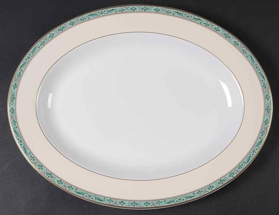 Cassis (Bone) 14" Oval Serving Platter by Villeroy & Boch-1