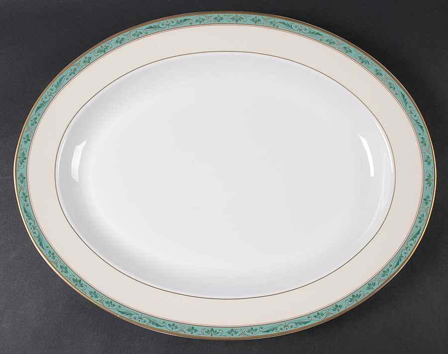 Cassis (Bone) 16" Oval Serving Platter by Villeroy & Boch-1