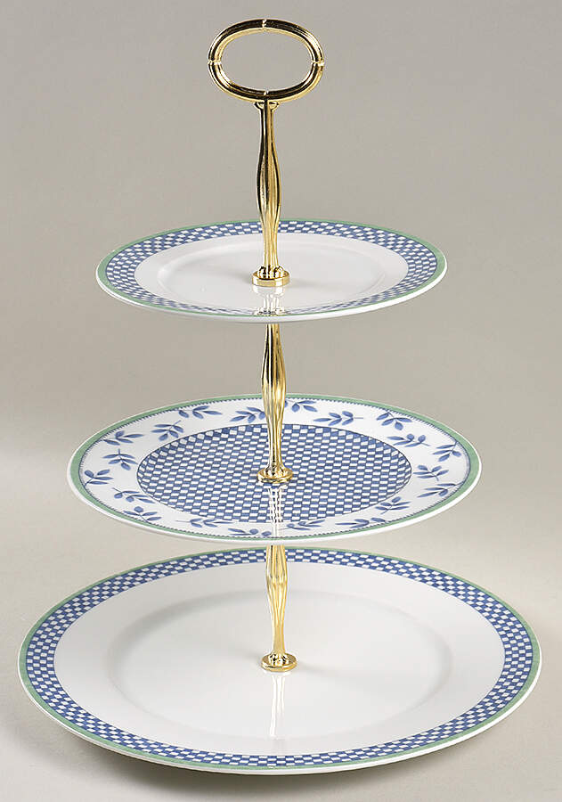 Castell 13 7/8"-14 1/4" 3-Tiered Serving Tray(DP,SP,BB) HC by Villeroy & Boch-1