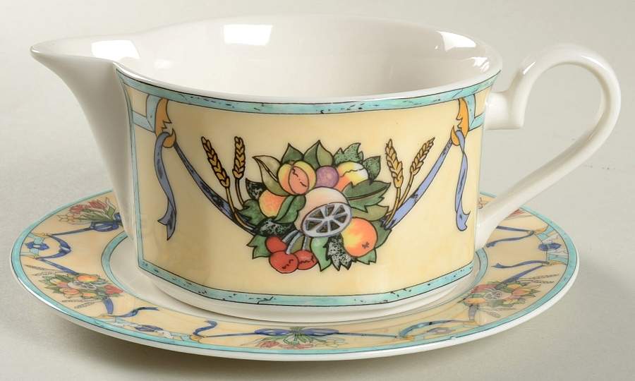 Castellina Round Gravy Boat & Bread and Butter Stand by Villeroy & Boch-1