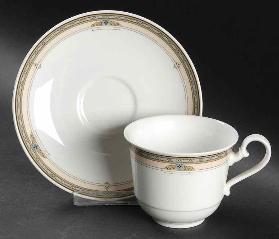 Cavalier Flat Cup & Saucer Set by Villeroy & Boch-1