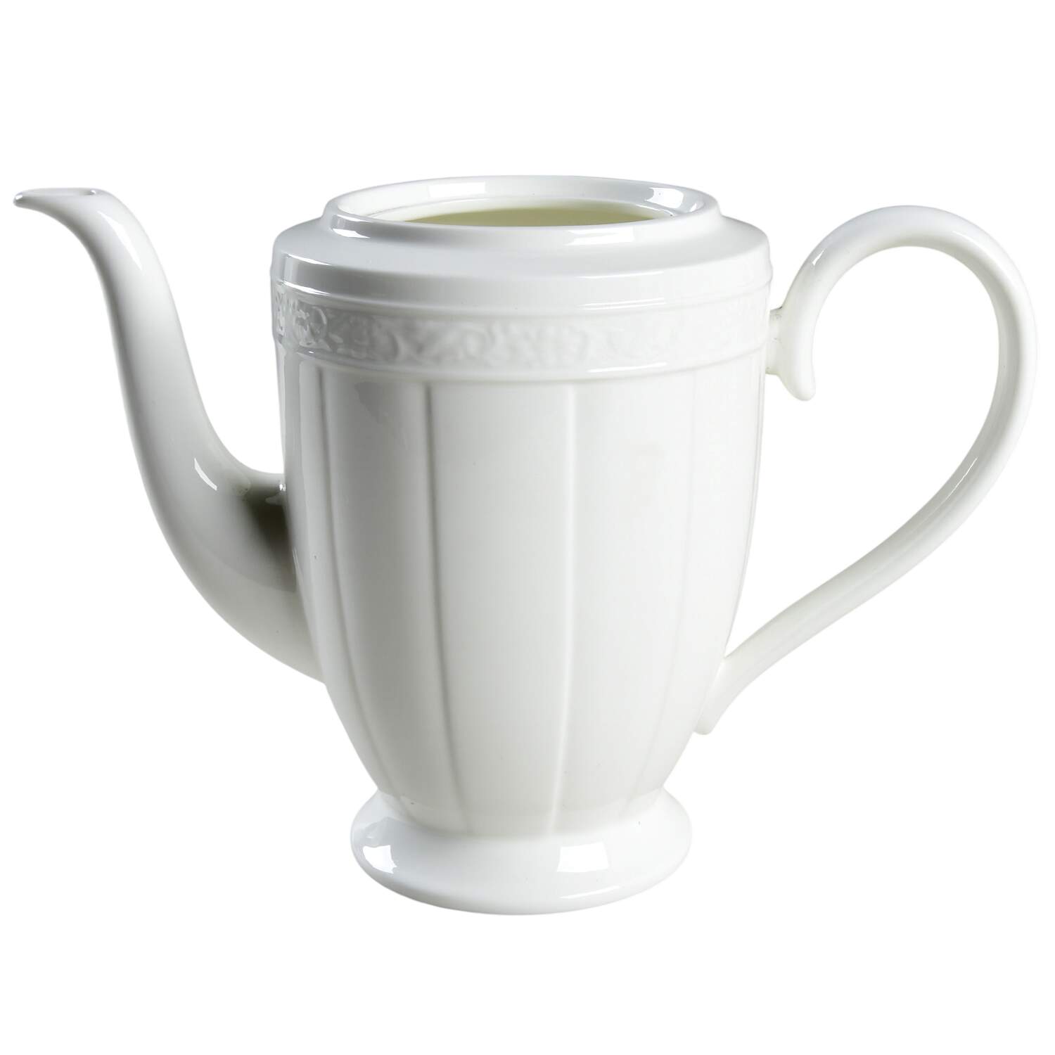 Cameo White (Weiss) Coffee Pot No Lid by Villeroy & Boch-1