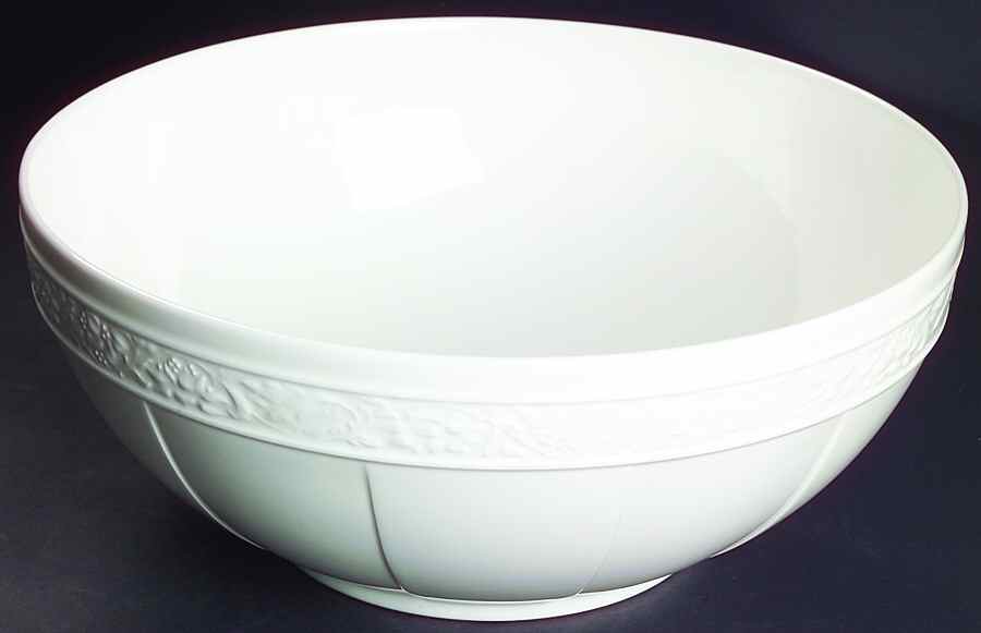 Cameo White (Weiss) 10" Large Salad Serving Bowl by Villeroy & Boch-1