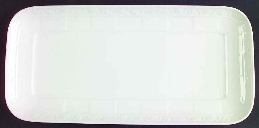 Cameo White (Weiss) Large Sandwich Tray by Villeroy & Boch-1