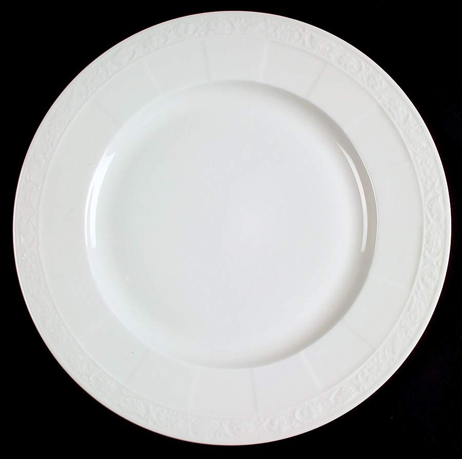 Cameo White (Weiss) 13" Chop Plate (Round Platter) by Villeroy & Boch-1