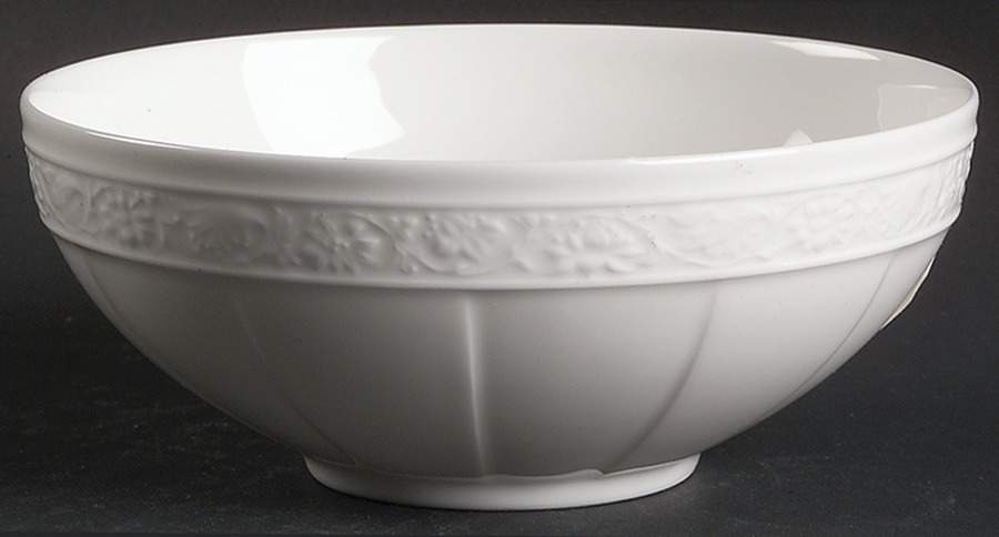 Cameo White (Weiss) Fruit/Dessert (Sauce) Bowl by Villeroy & Boch-1