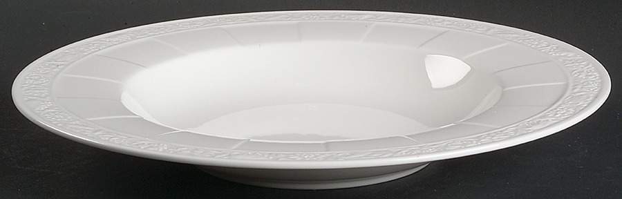 Cameo White (Weiss) Large Rim Soup Bowl by Villeroy & Boch-1